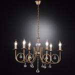 Hanglamp Curly glas/ijzer - 6 lichtbronnen - Brons