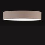 Plafonnier LED Viktor I Tissu / Fer - 1 ampoule - Cappuccino / Chrome