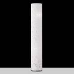 Lampadaire Flora II Tissu / Fer - 2 ampoules - Blanc / Chrome
