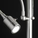 Lampadaire LED List Tissu / Fer - 4 ampoules - Blanc / Chrome