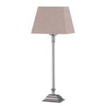 Lampe Bristol I Tissu / Fer - 1 ampoule - Cappuccino / Chrome