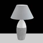 Lampe Bedford Tissu / Céramique - 1 ampoule - Blanc / Gris