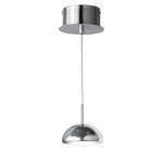 Suspension LED Ufos I Plexiglas / Fer - 1 ampoule - Blanc / Chrome