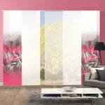 Flächenvorhang Risbur (5-er Set) Pink - Textil - 60 x 245 cm