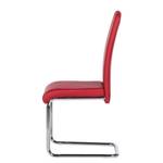 Chaises cantilever Ace (lot de 2) Imitation cuir - Bordeaux