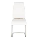 Chaises cantilever Alda (lot de 2) Imitation cuir Blanc