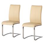 Sledestoelen Ayden (2-delige set) echt leer - Beige