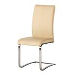 Freischwinger Ayden (2er-Set) Echtleder - Beige