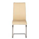 Freischwinger Ayden (2er-Set) Echtleder - Beige