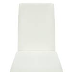 Chaise Cantilever Bjora Imitation cuir - Blanc - Lot de 2