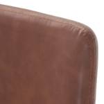 Chaise Cantilever Bjora Imitation cuir - Marron vintage - Lot de 2