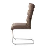 Chaises cantilever Bogus (lot de 2) Imitation cuir - Marron