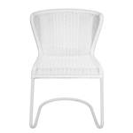 Chaises cantilever Calla (lot de 2) Polyrotin / Métal - Blanc