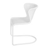 Sledestoelen Calla (2-delige set) polyrotan/metaal - wit