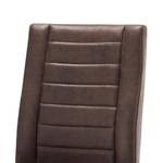 Chaise cantilever Carlita Microfibre - Marron