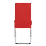 Sedia a sbalzo Claras Webstoff - Rosso - Set da 2