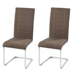 Chaises cantilever Joel (lot de 2) Cappuccino