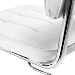 Chaises cantilever Lamporo (lot de 4) Imitation cuir / Acier - Blanc