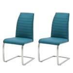 Chaises Levittown II (lot de 2) Bleu pétrole