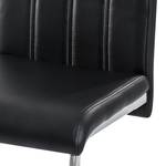 Chaises cantilever Matz (lot de 2) Cuir synthétique noir