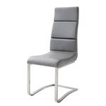 Chaises cantilever Mergozzo (lot de 2) Imitation cuir - Gris