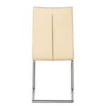 Sledestoelen Nando (2-delige set) echt leer - Beige