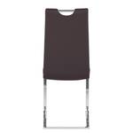 Chaises cantilever Nevia (lot de 2) Imitation cuir marron