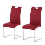 Sledestoelen Nevia (2-delige set) bourdeauxrood kunstleer