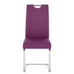 Freischwinger Nevia (2er-Set) Kunstleder Purple