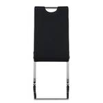 Chaises cantilever Nevia (lot de 2) Imitation cuir Noir