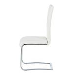 Chaises cantilever Nevia (lot de 2) Imitation cuir Blanc