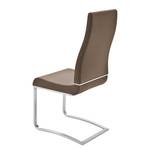 Chaises cantilever Nito (lot de 2) Imitation cuir - Cappuccino