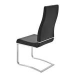 Chaises cantilever Nito (lot de 2) Imitation cuir - Noir