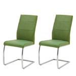 Chaises cantilever Palmyra I (lot de 2) Vert pomme