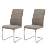 Sledestoelen Palmyra II (2-delige set) Taupe