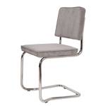 Lot de 2 chaises cantilever Ridge Kink I Velours côtelé - Tourbe