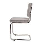 Lot de 2 chaises cantilever Ridge Kink I Velours côtelé - Tourbe