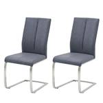 Sedia a sbalzo Sayreville II (set da 2) Bluastro grigio