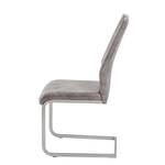 Chaises cantilever Scalea (lot de 2) Imitation cuir - Gris vintage