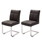 Sledestoelen Stam II (2-delige set) Bruin - Kunstleer