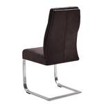 Chaises cantilever Stam III (lot de 2) Marron - Cuir synthétique