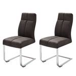 Sledestoelen Stam III (2-delige set) Bruin - Kunstleer