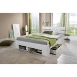 Bed met opbergruimte Rocco alpinewit/antracietkleurig - 140 x 200cm