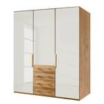 Armoire Torino Chêne partiellement massif - Chêne - Largeur : 150 cm - 3 portes - Sans cadre passepartout - Sans éclairage