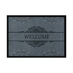 Paillasson Barock Welcome Gris / Noir