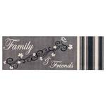 Paillasson Cardea Family III Gris - Textile - 50 x 0.6 x 150 cm