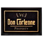 Zerbino Printy Don Corleone nero/color oro 40 x 60 cm