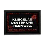 Deurmat Printy Warnung III Zwart - Plastic - 40 x 0.7 x 60 cm