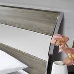 Lit futon Ancona Imitation chêne truffier - Blanc alpin / Imitation chêne truffier - 140 x 200cm