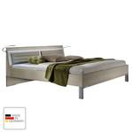 Futonbett Bolero Esche Dekor/Sahara - 200 x 200cm - Mit Beleuchtung